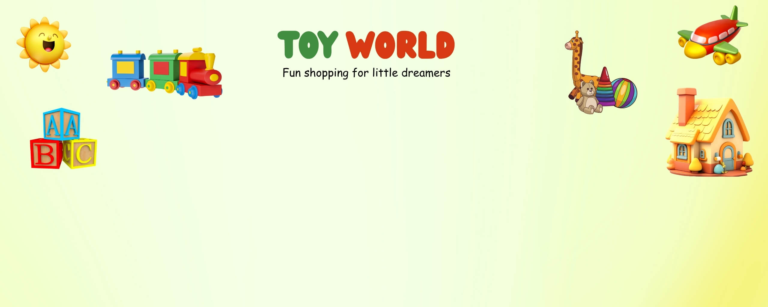 Red Yellow and Green Playful Toys Facebook Cover (1)